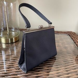 Vintage Esprit Elegant Black Evening Handbag - Cocktail Purse